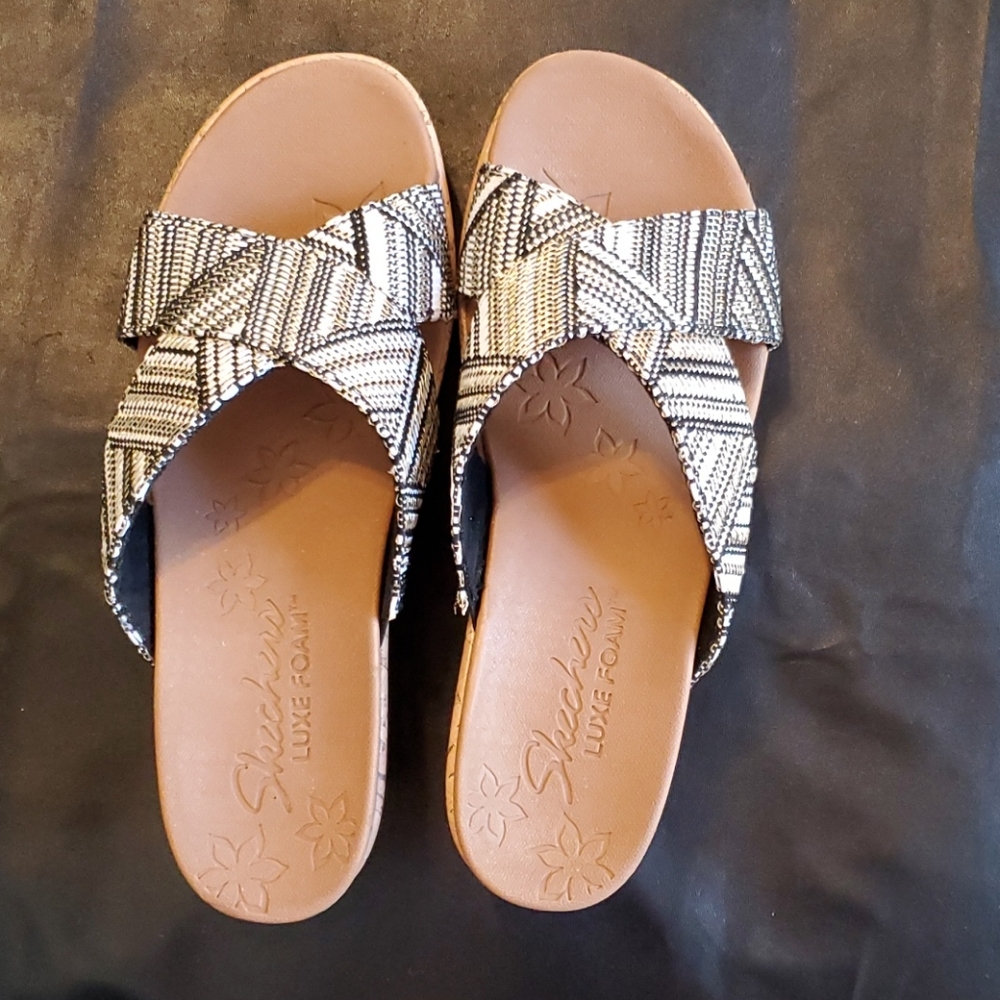 Skechers Cali Beverlee Delighted Wedge Sandals